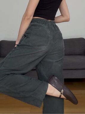 Bellerose Corduroy Relaxed Pants - Teal Green